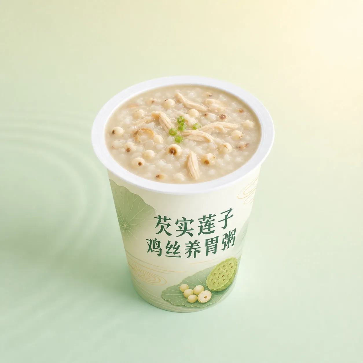 芡实莲子鸡丝养胃粥